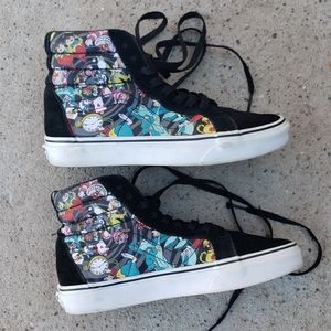 alice in wonderland vans high tops